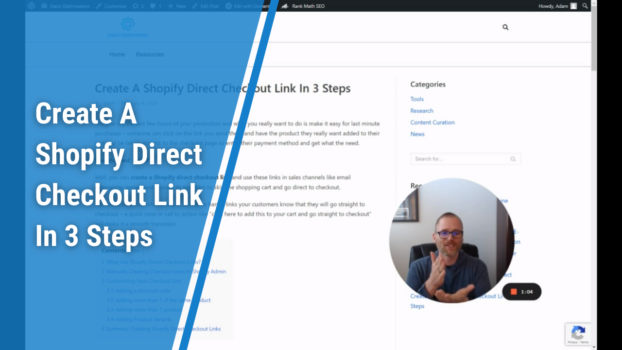 Create A Shopify Direct Checkout Link In 3 Steps - Oasis Optimization